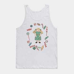 Retro Christmas Doll Tank Top